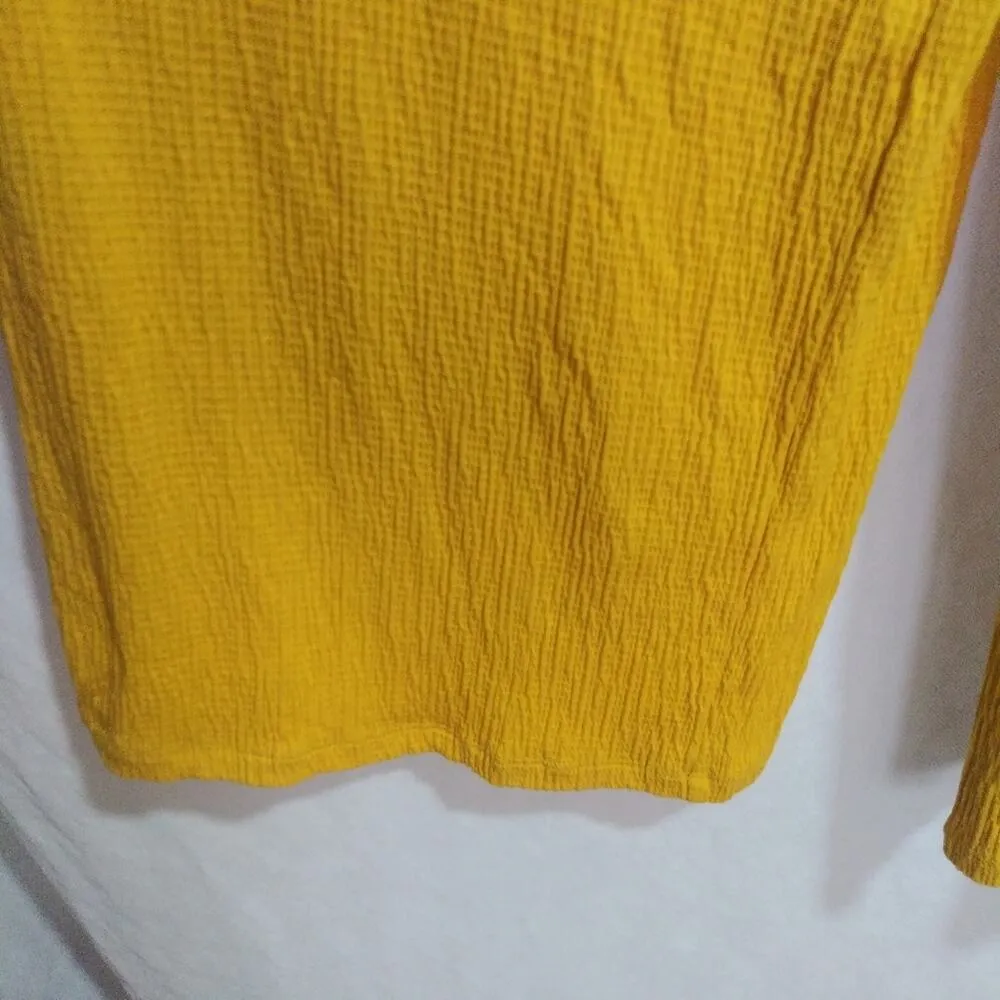 Love Tree Women Yellow Jumpsuit Wide Leg Sleeveless Size M - Image 5