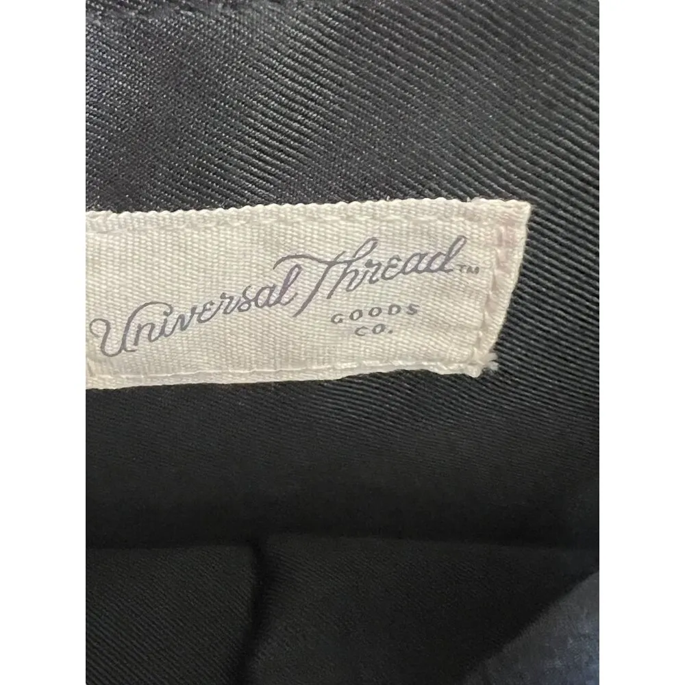 Universal Threads Black Faux Leather Backpack Flap Pocket Drawstring 16" NWOT - Image 8