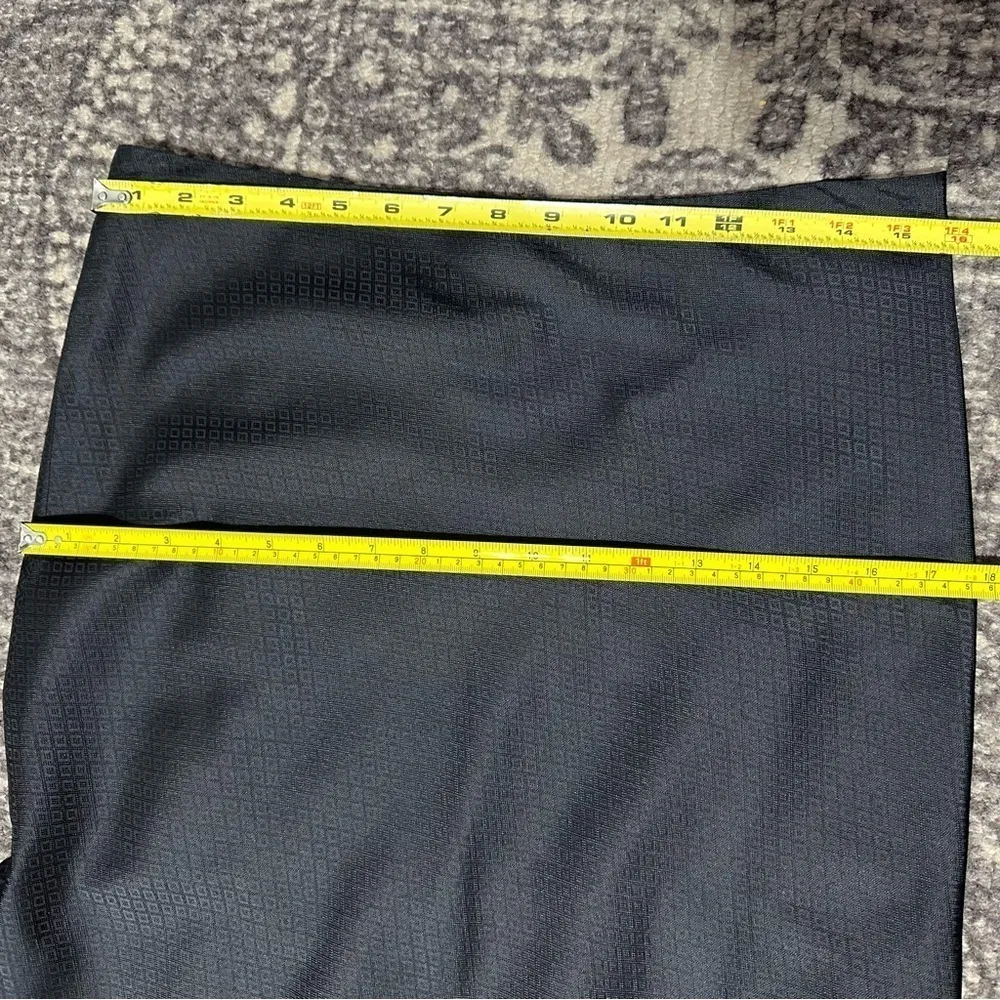 Christopher Totman Women’s Size 4 Black Lime Green Textured Silk Tulip Skirt - Image 8