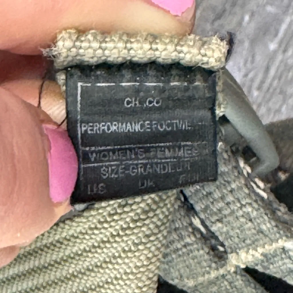 Chaco Womens Grey Orange Walking Nature Hiking Sandals Cross Straps Size 7 - Image 6