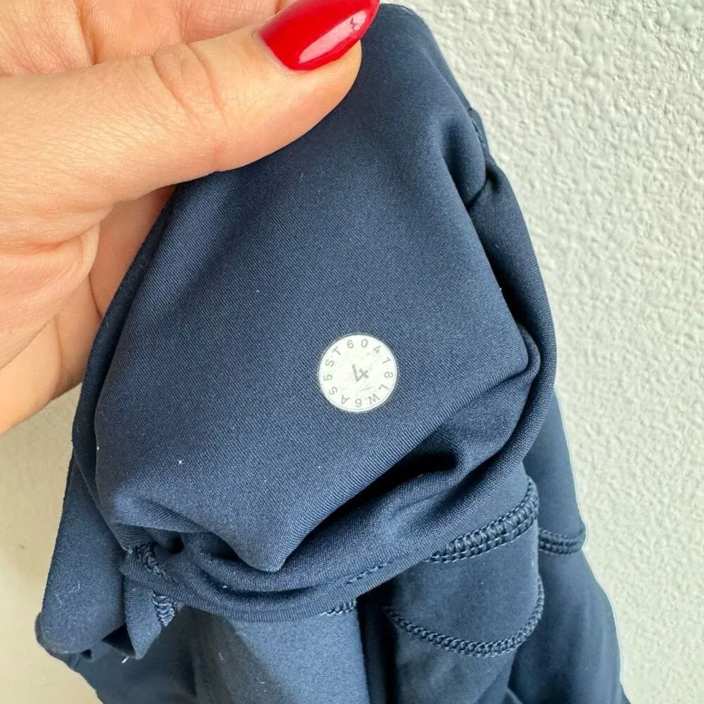 Lululemon Fast N’ Free Crop II *Nulux 19" Inseam True Navy Cropped Size 4 Small - Image 8