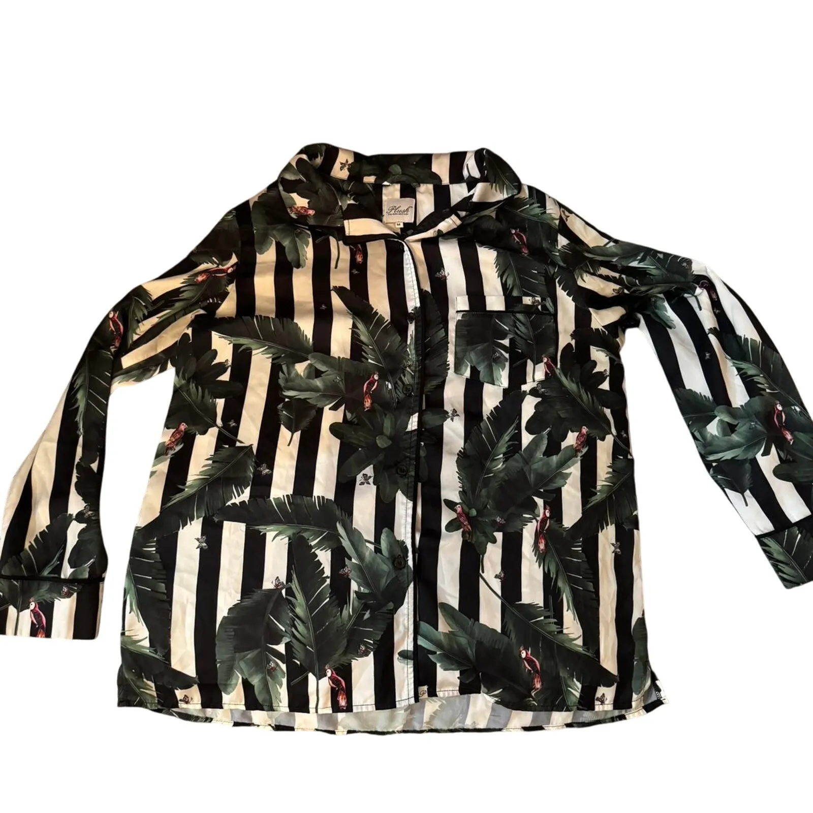 Plush x Revolve PJ Top Black Size M - Image 2