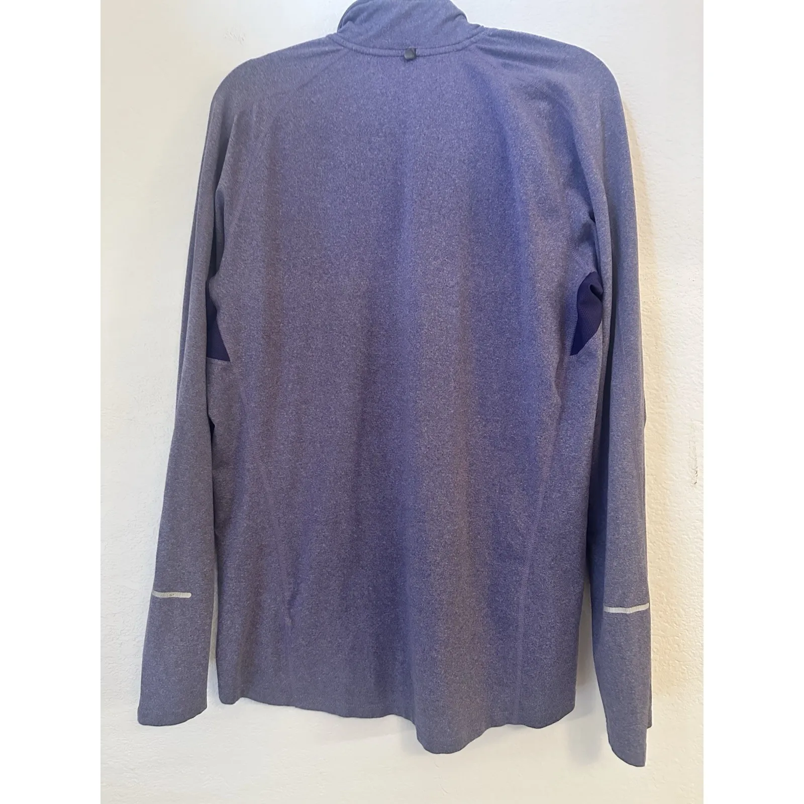 Nike Element Dri-Fit Long Sleeve 1/4 Zip Pullover Reflective Blue Gray Womens M‎ - Image 2