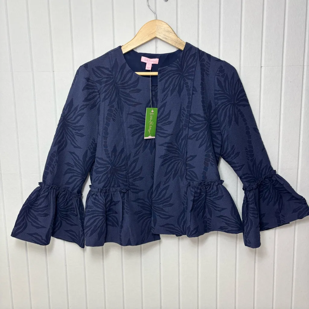 Lilly Pulitzer True Navy Shaylee Jacket style#30263 size S NEW‎ - Image 2