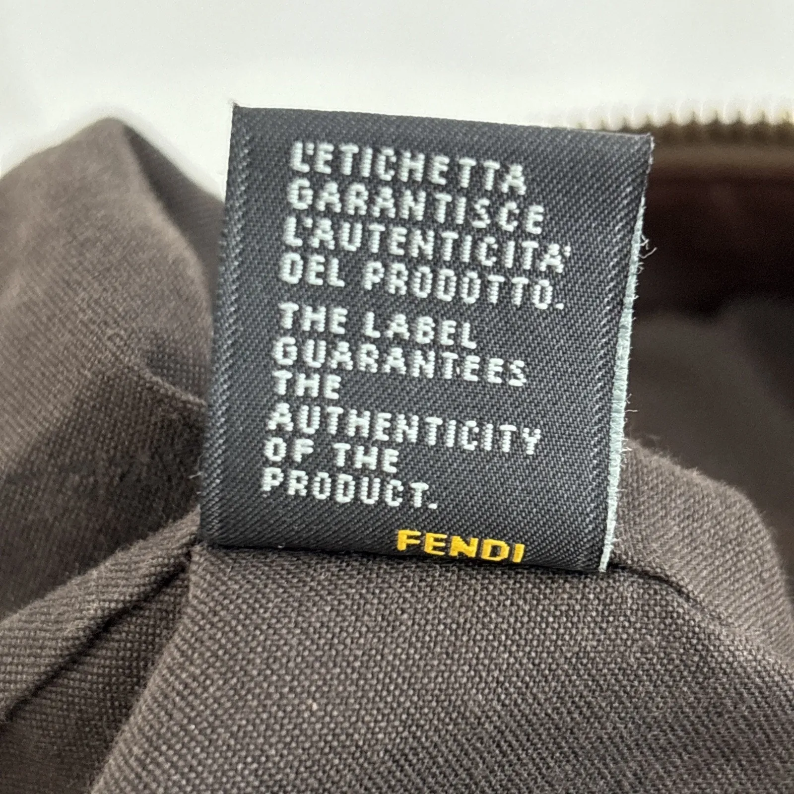 Authentic Fendi Zucca monogram tote bag nylon/leather - Image 14