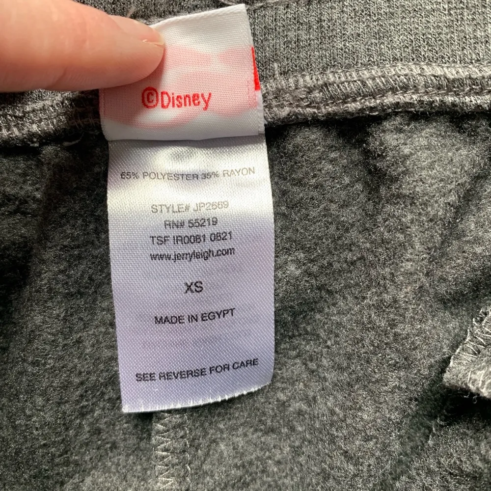 Disney Gray Mickey Mouse Holiday Sweatpants XS - Image 5