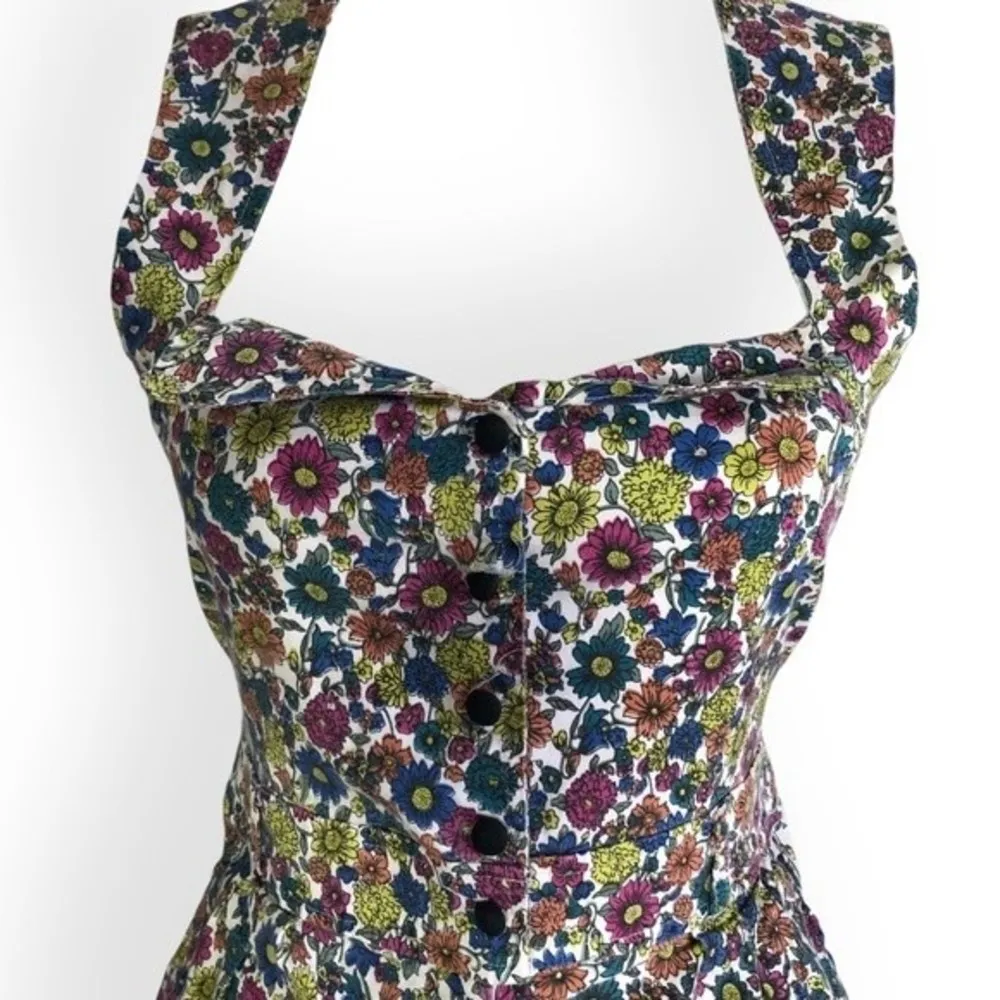 Cultured’Amour Vintage Ditsy Floral Button Front Romper Size L - Image 61