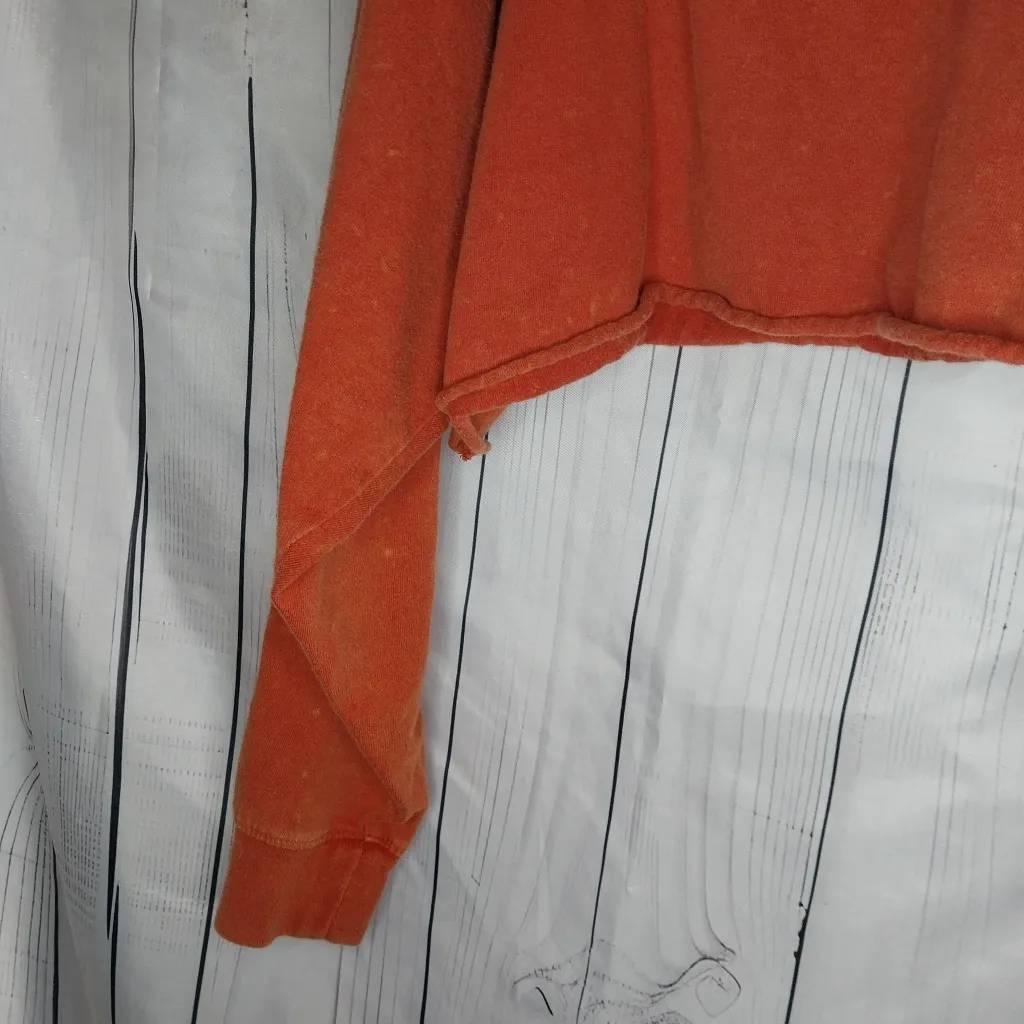 Forever 21 Williamsburg Burnt Orange Cropped Retro Sweatshirt - Image 6