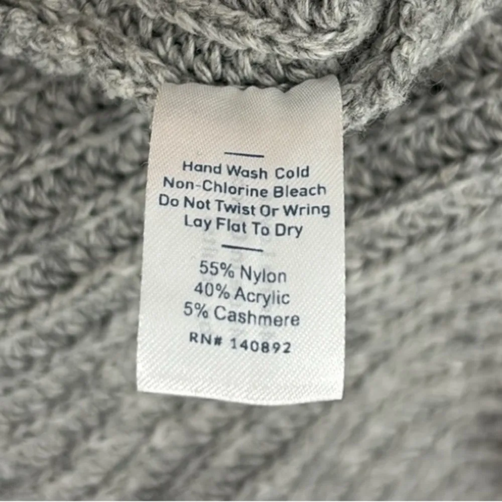 Marine Layer Elisa Pullover Cashmere Blend Sweater Grey Women’s Size Small - Image 7