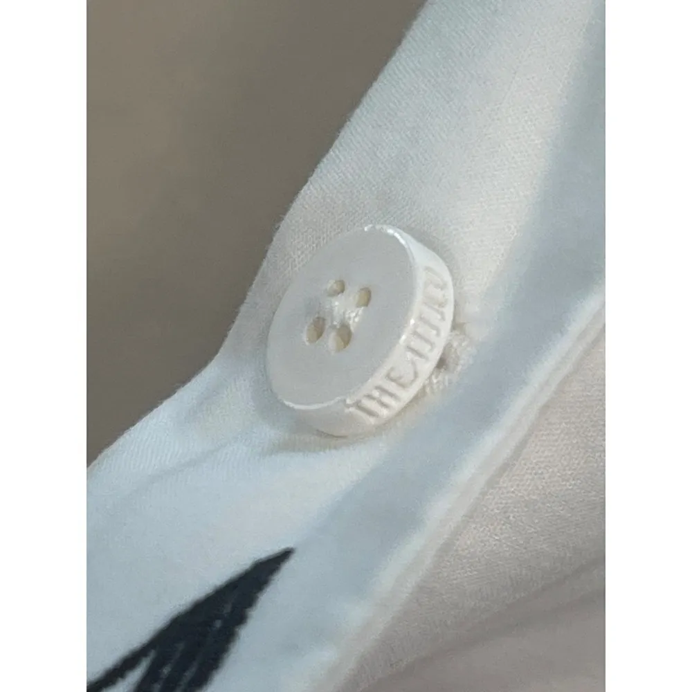 THE ATTICO Candice Mini Dress in White 42 New Womens Collard Ruffle Shirt Size undefined - Image 8