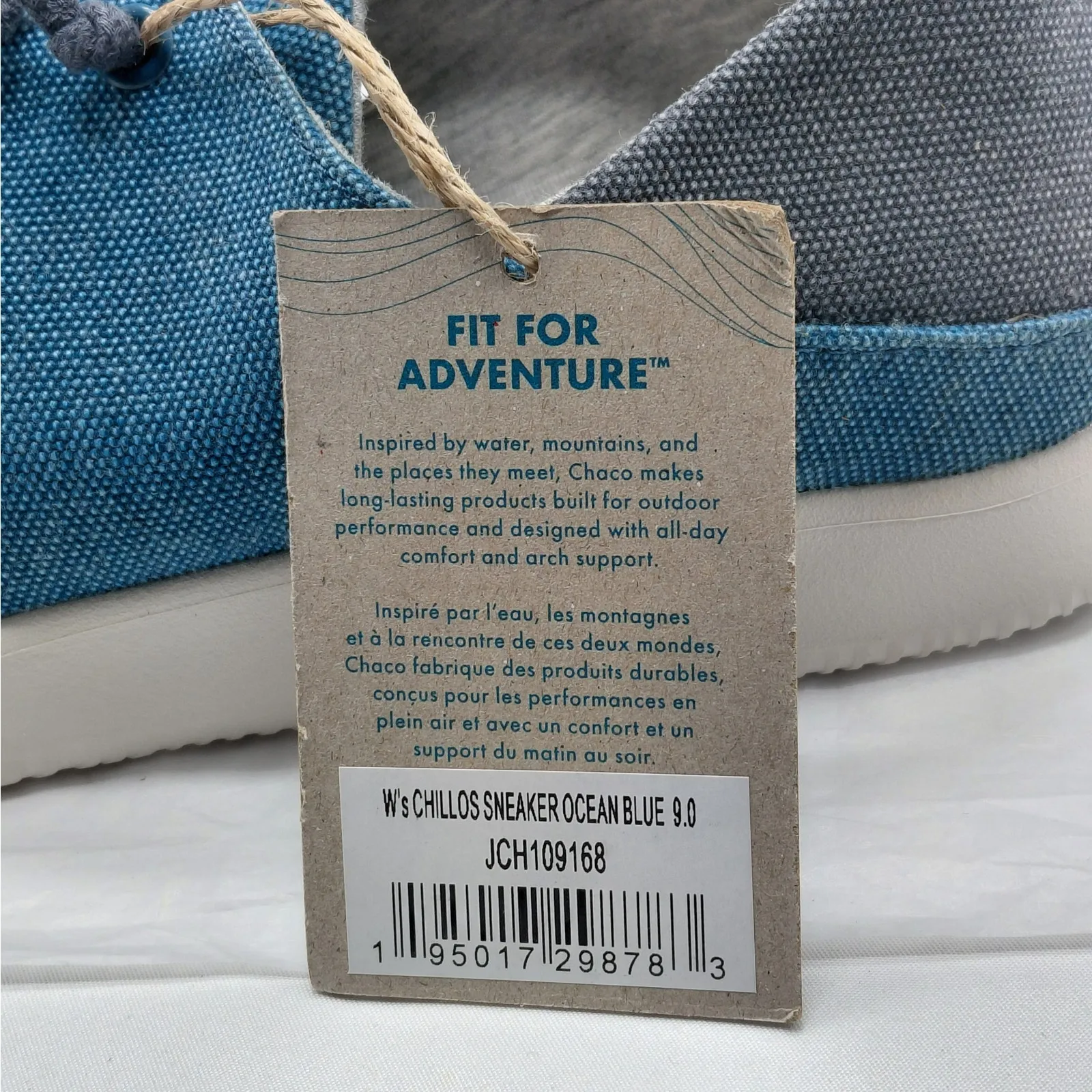 Chaco Chillos Sneakers Women's 9 Blue Slip On Casual Athletic Shoes Minimalist - Image 11