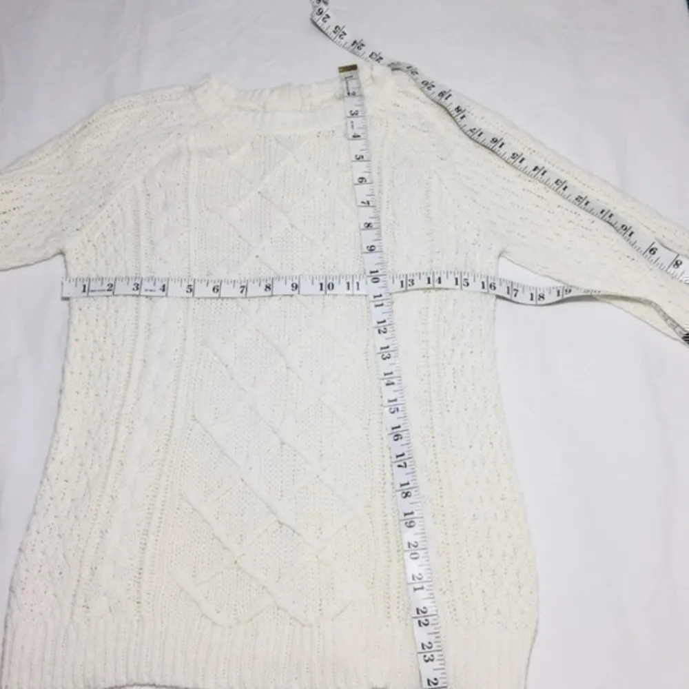 Anne Taylor Loft women’s size small off white sweater - Image 10