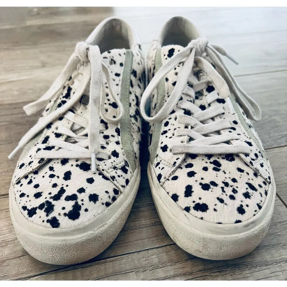 Madewell Sidewalk Low-Top Sneakers in Spatter-Painted Calf Hair Women’s 9 - Image 4