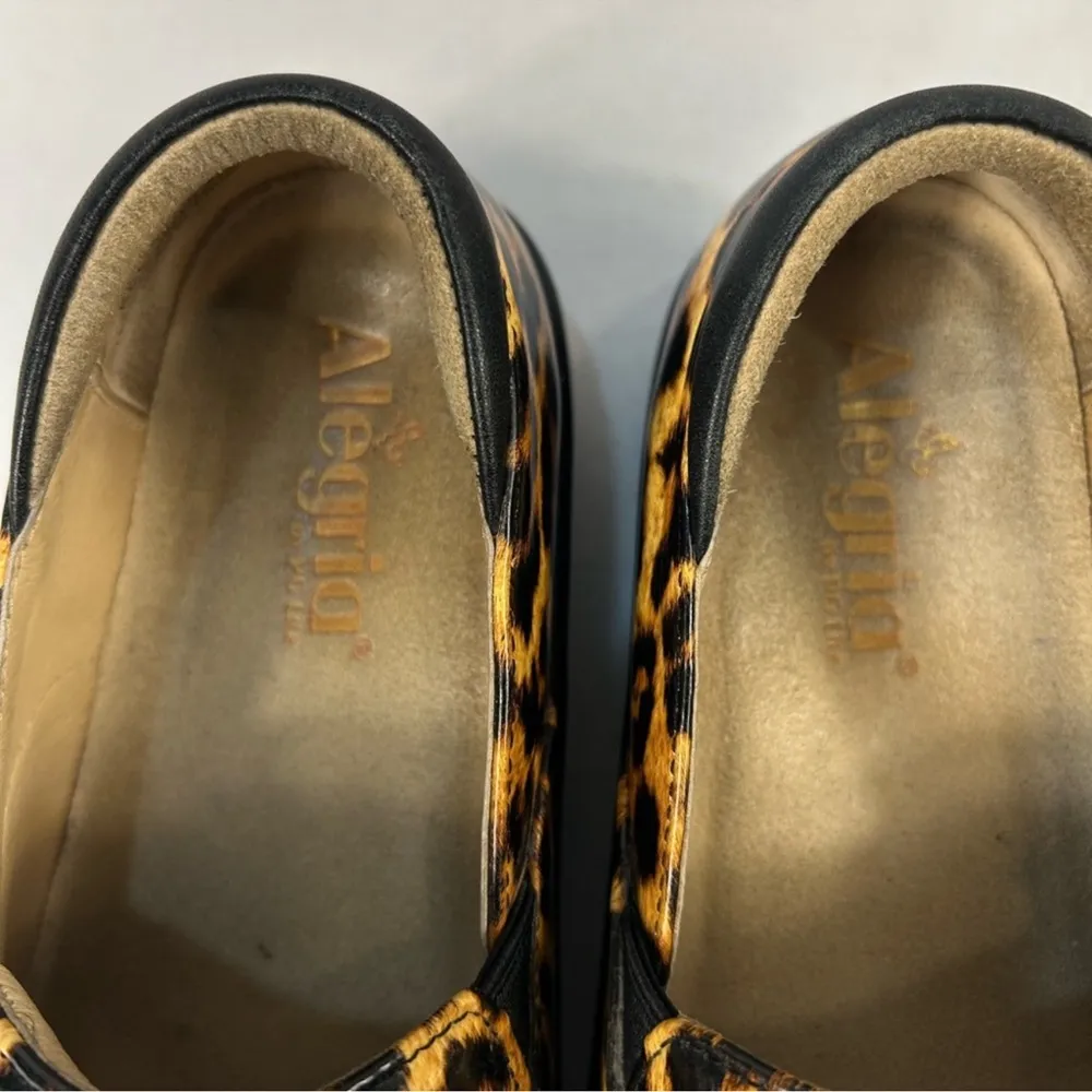 Alegria Keli Leopard Print Patent Slip-On Comfort Shoes | Women’s 38 (8–8.5) - Image 7