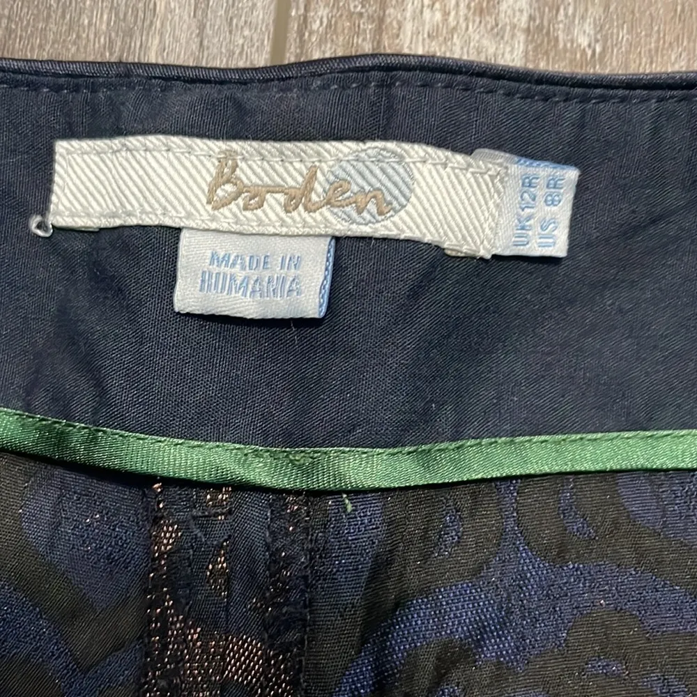 Boden brocade trousers Blue Size 8 - Image 5