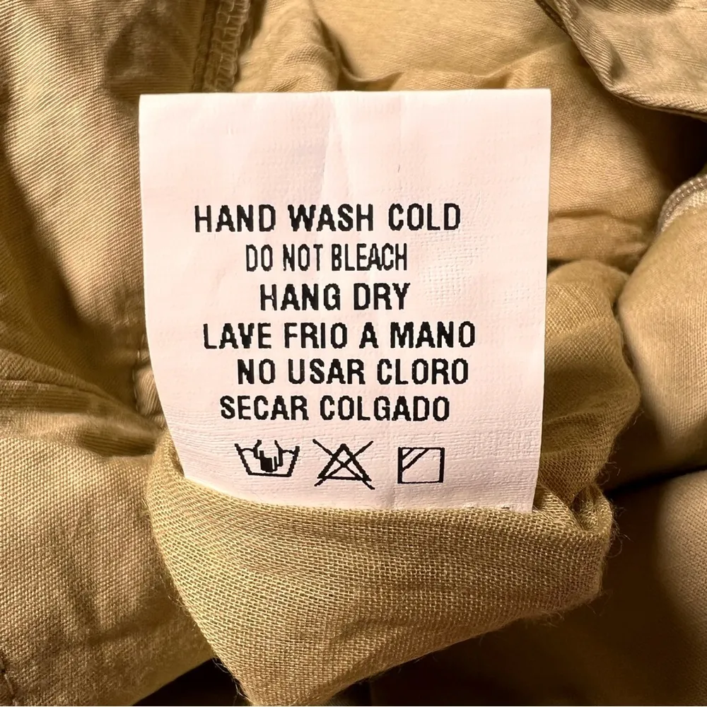 Bohme Khaki Cargo Utility Mini Skirt - Image 8