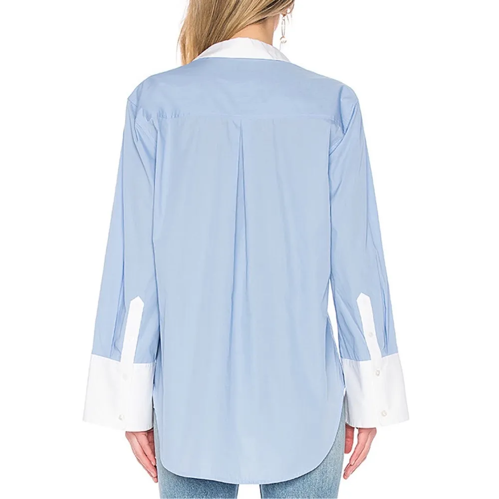 Equipment Clarke Top in Aerial Blue - Image 2