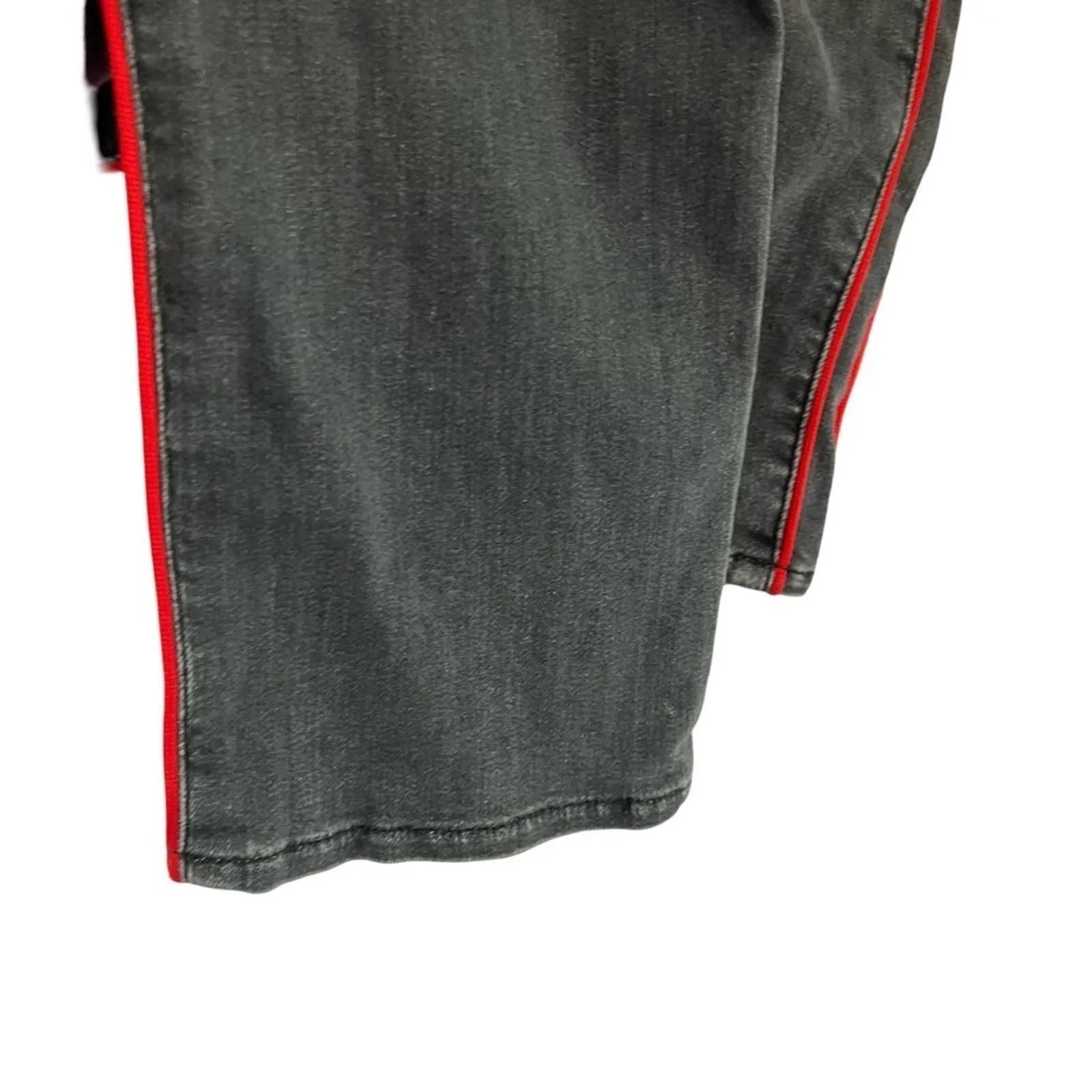 Hudson Zoeey High Rise Black Jeans Red Side Stripe Women’s Size 27 Ankle Denim - Image 8