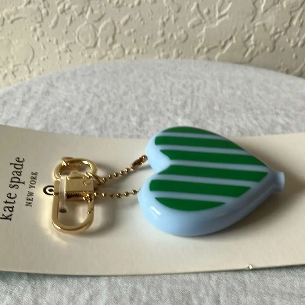 Kate Spade: Blue & Green Heart Coin Purse - Image 12