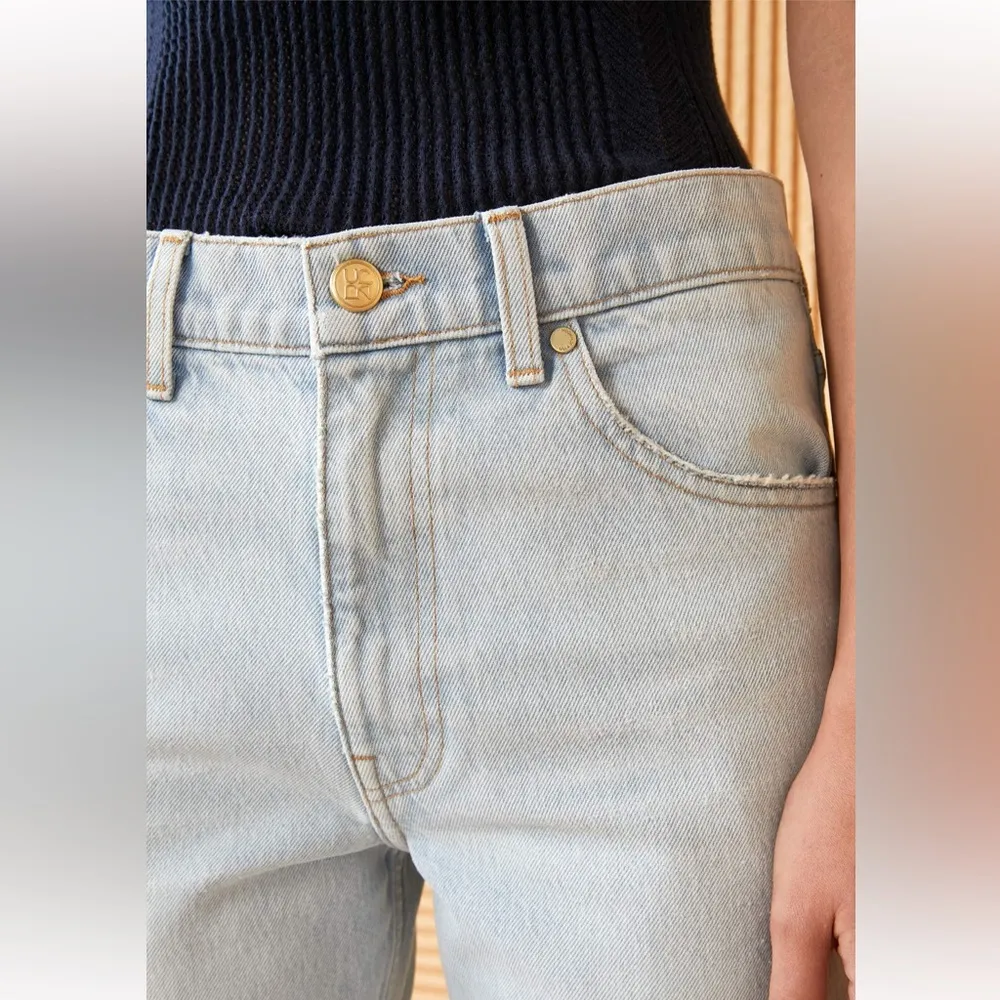 Ulla Johnson Daphne Jean in Glacier (light wash) -‎ Size 24 Slim Boyfriend Style - Image 6