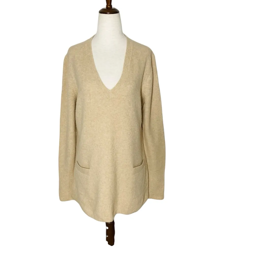 J. CREW V-Neck Front Pocket Tunic Sweater - Image 2