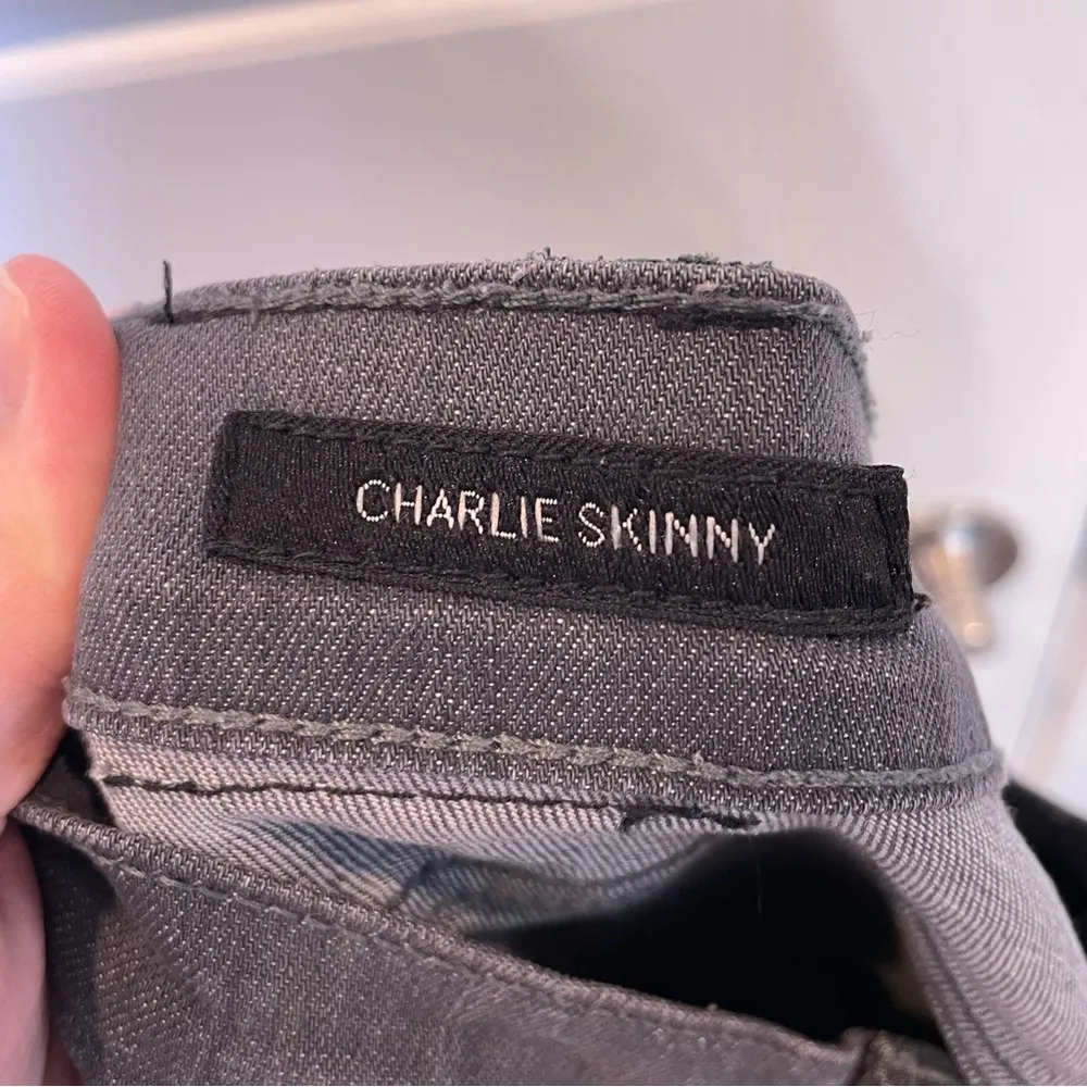 Grey Charlie Skinny Jeans - Image 3