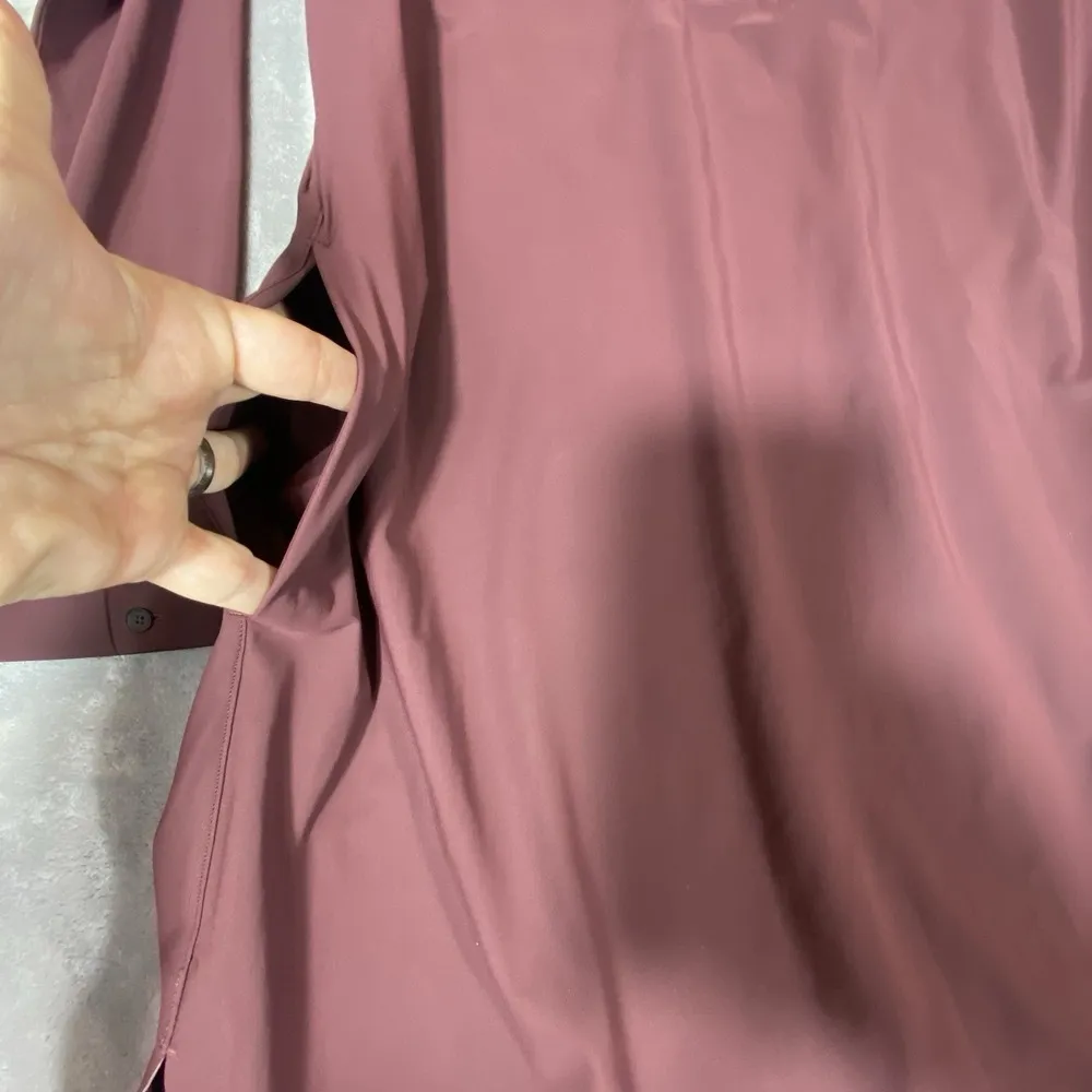 Lululemon Effortless Dress Size 4 Bordeaux Drama Travel Athletic Lightweight NEW - Image 9