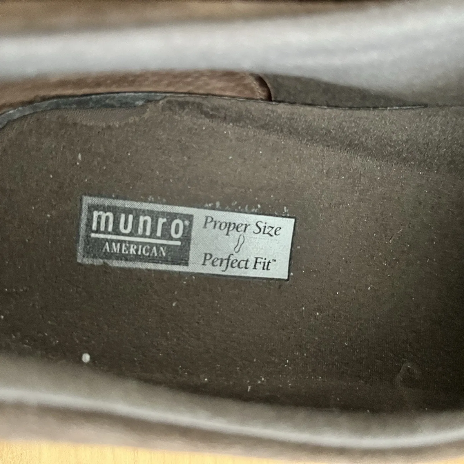 Munro Brown Leather Suede Lace Up Oxford Comfort Walking Women's Shoes Size 12 - Image 6