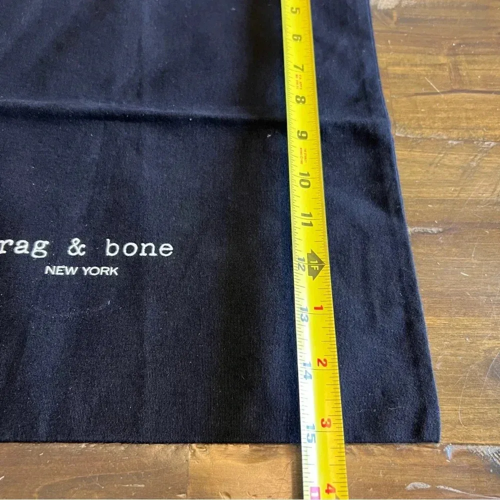 Rag & Bone Black Dust bag Sleeve Cover Drawstring Travel Slip Case Protector - Image 3