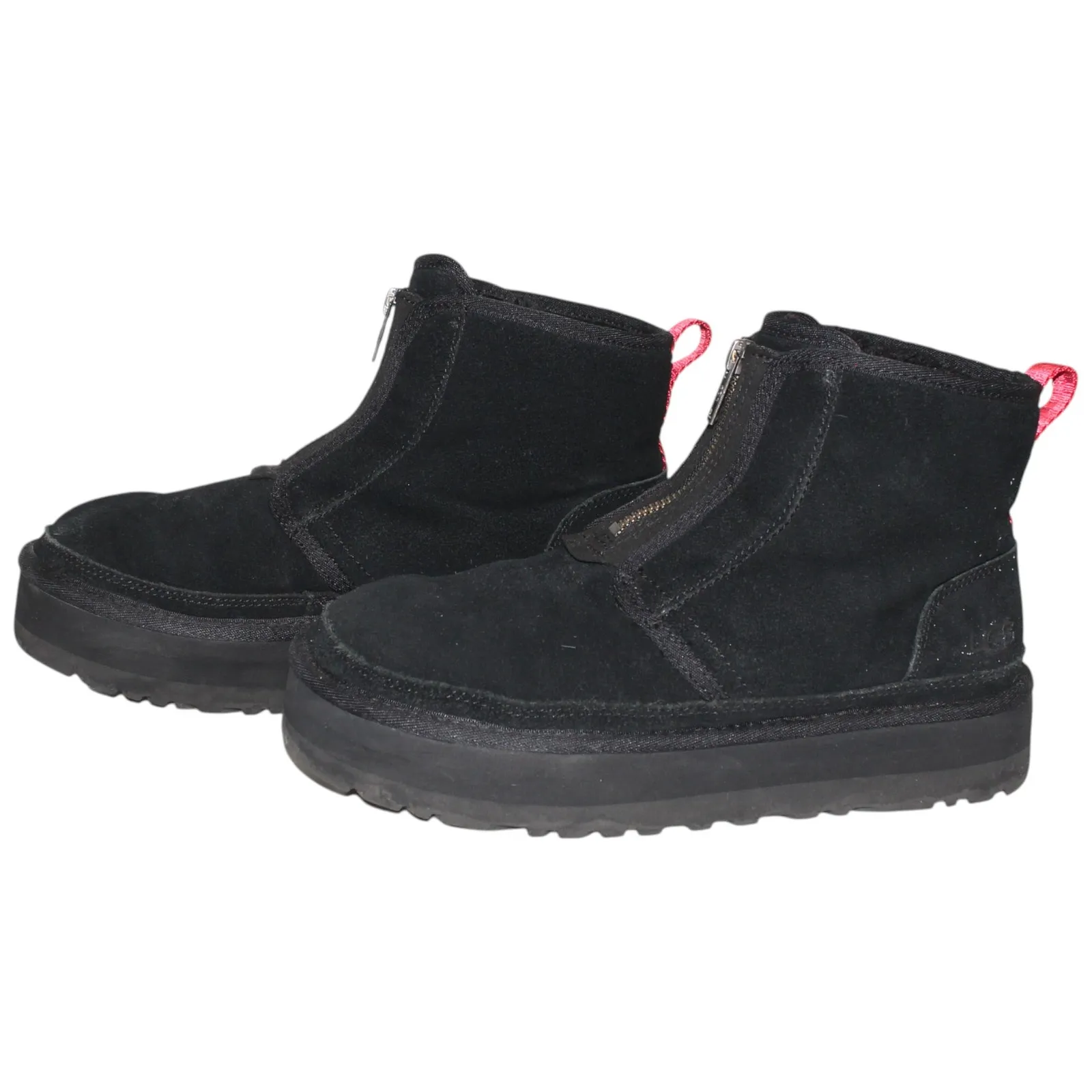 UGG Neumel Zip Platform Booties Black Red Size 9 - Image 3
