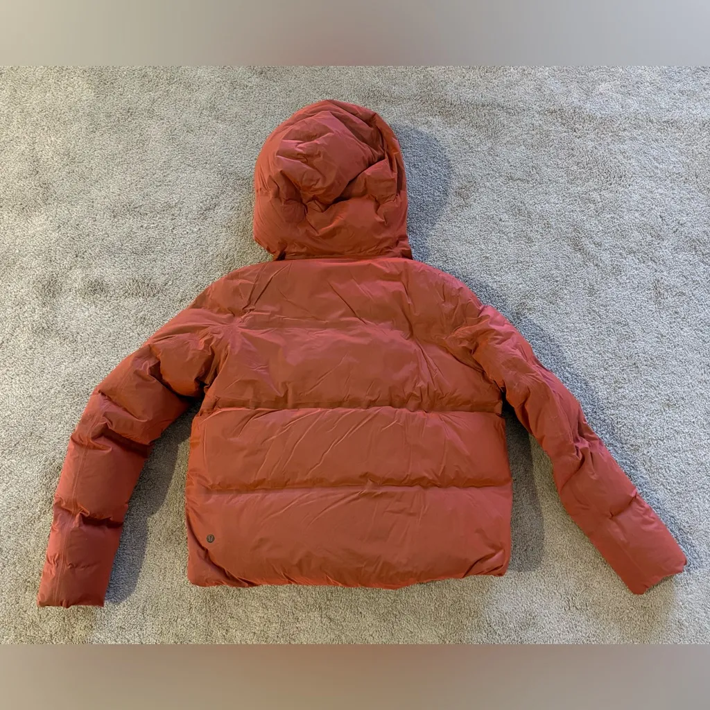 2019 Lululemon Cloudscape Wrap Short Coat Jacket Burnt Umber Size 8 Rare Retired - Image 11