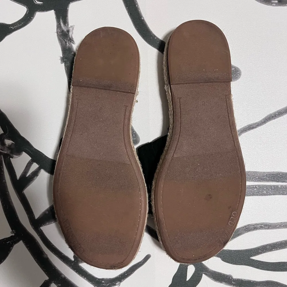 SUEDE SLIDES Black Slip On Sandals Shoes. Women’s Size 8. Worn Once! - Image 2