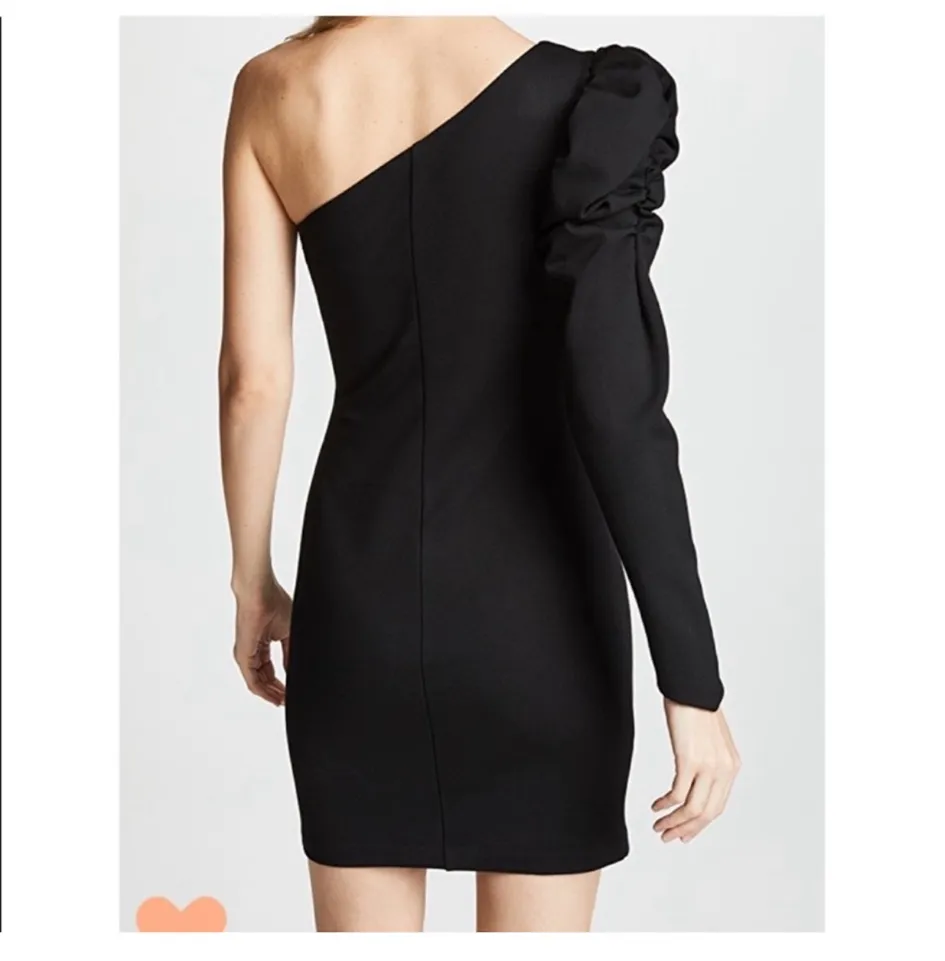 Amanda Uprichard One Shoulder Black Dress XS - Image 2