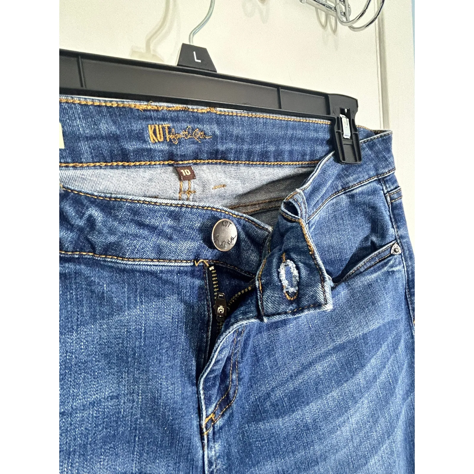 Kut From the Kloth Jeans Size 10 Diana Mid Rise Skinny Jeans Preppy Office - Image 3