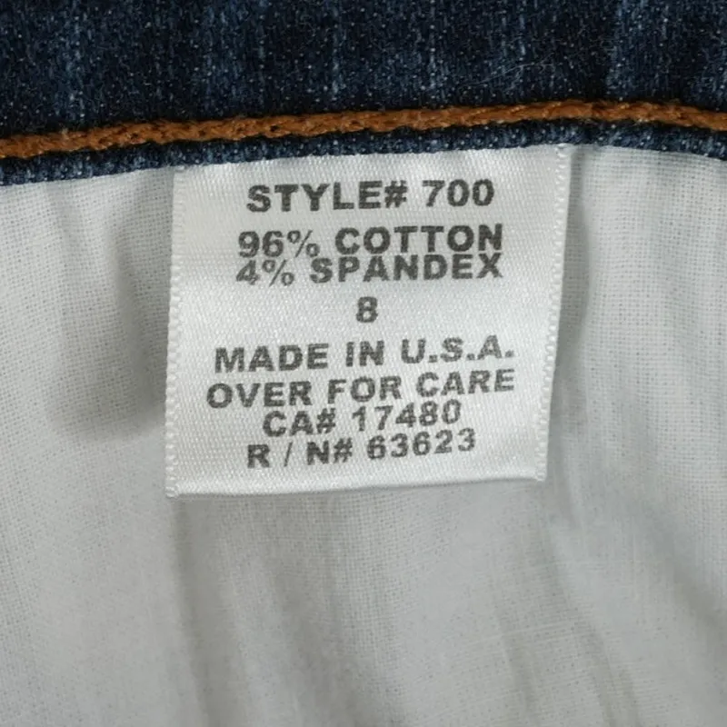 NYDJ Jeans Womens 8 (29x32) Blue Dark Wash Bootcut Stretch High Rise 700 Mom - Image 6