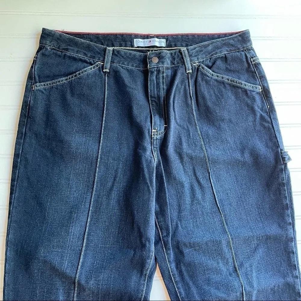 Vintage Tommy Hilfiger Jeans denim slim painter Size 16 NWT Y2K carpenter garden - Image 4