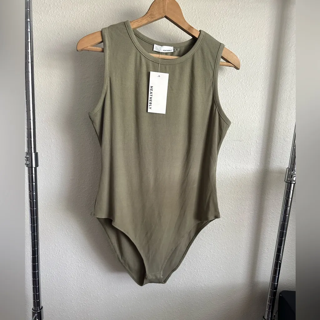 HEATHERLY Bodysuit. Green Size XL - Image 12