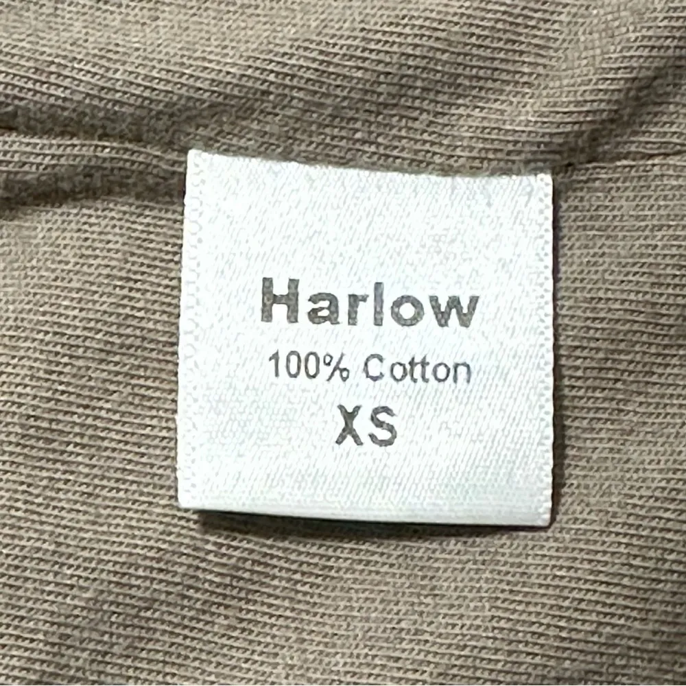 Harlow Vintage Y2K Women’s Size XS Tan Nude Beige Cotton Trench Coat Jacket - Image 9