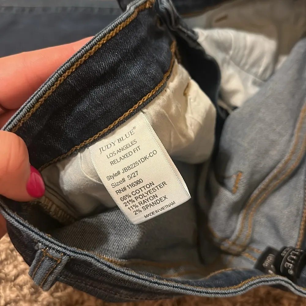 Judy Blue Relaxed Fit Blue Jeans 5 / 27 Long - Image 10