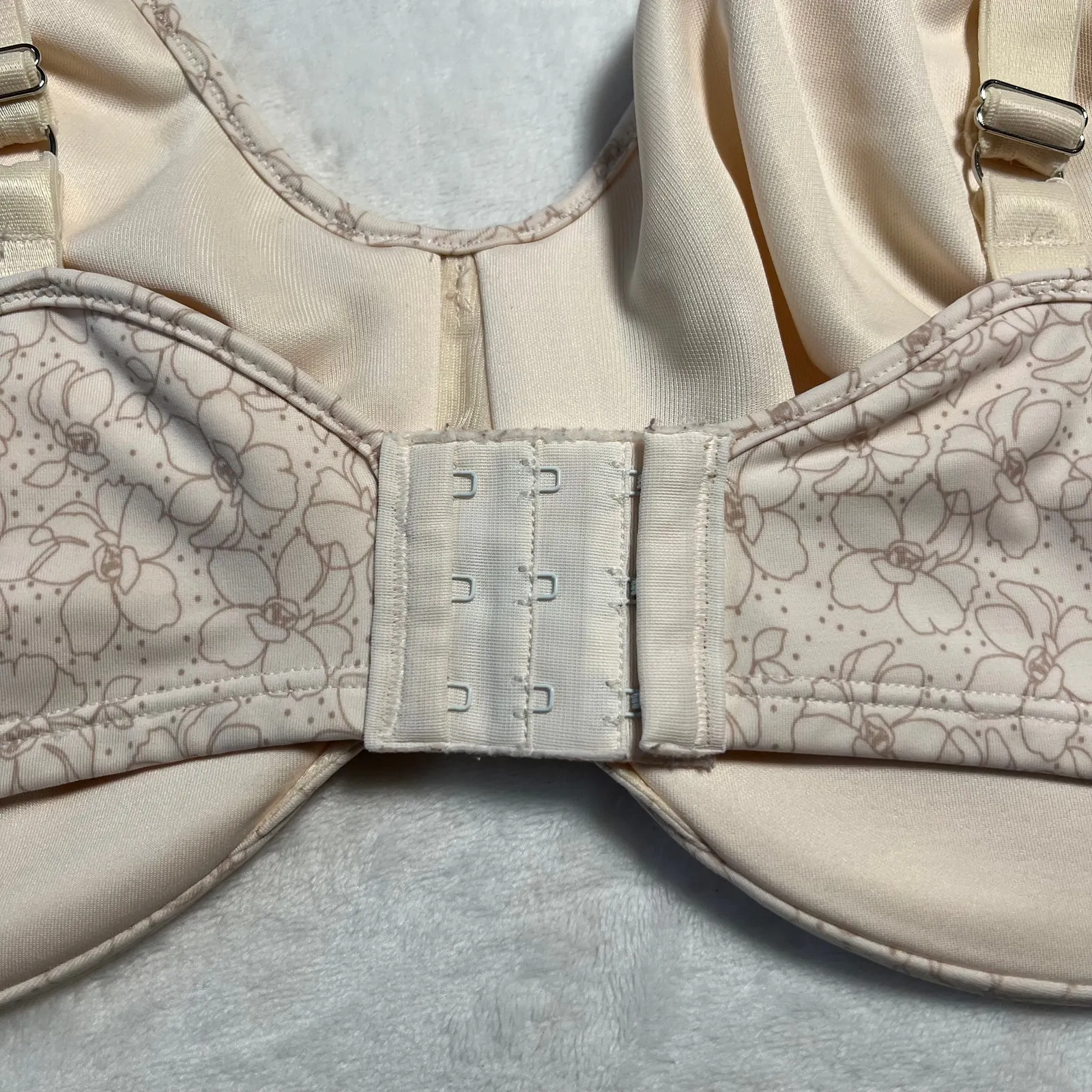 Bali Passion for Comfort Minimizer Underwire Bra Flower Dot Print Size 42DDD - Image 4