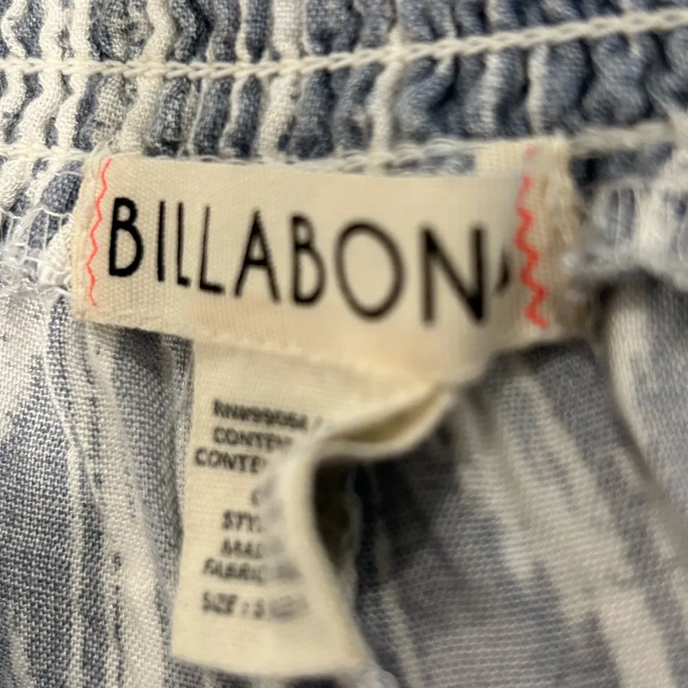 Billabong Tribal Pants Blue White Size S - Image 8