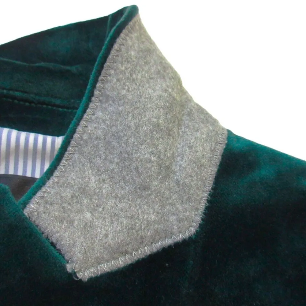 NWT J.Crew Parke Blazer in Old Forest Green Cotton Velvet Jacket 6 - Image 2