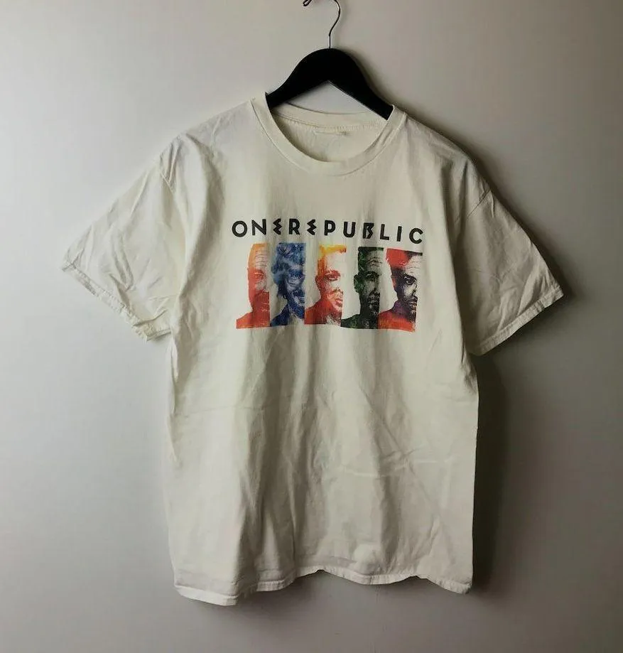 One Republic T Shirt White Medium M Boy Band American Pop Rock Band Graphic Tee - Image 8