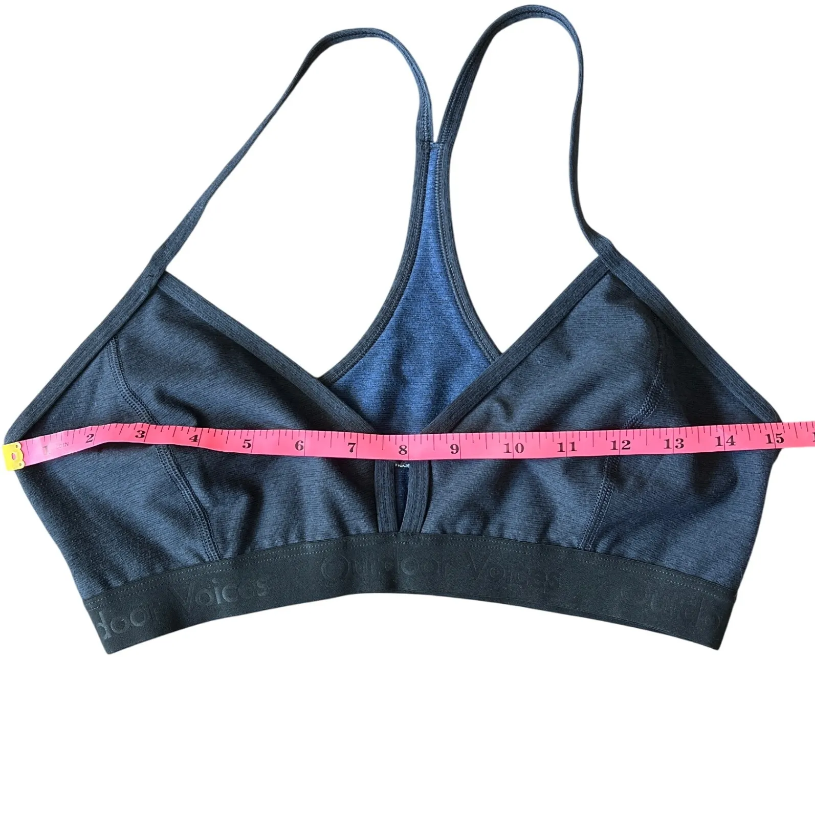 Outdoor Voices Steeplechase Sports‎ Bralette Navy Medium EUC - Image 3