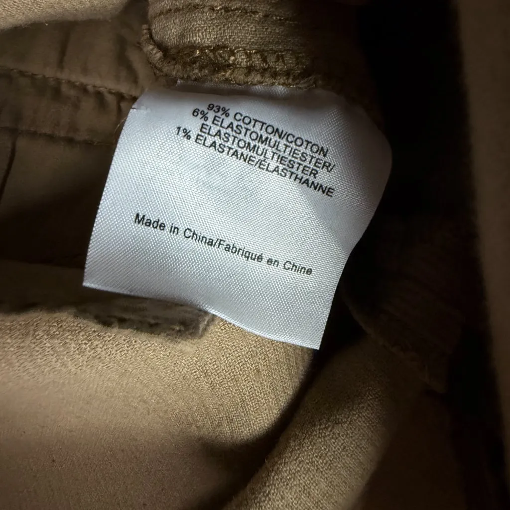 Tory Burch Lucitano Skirt in Beach Wood Corduroy Mini Buttons Size 0 EUC - Image 7