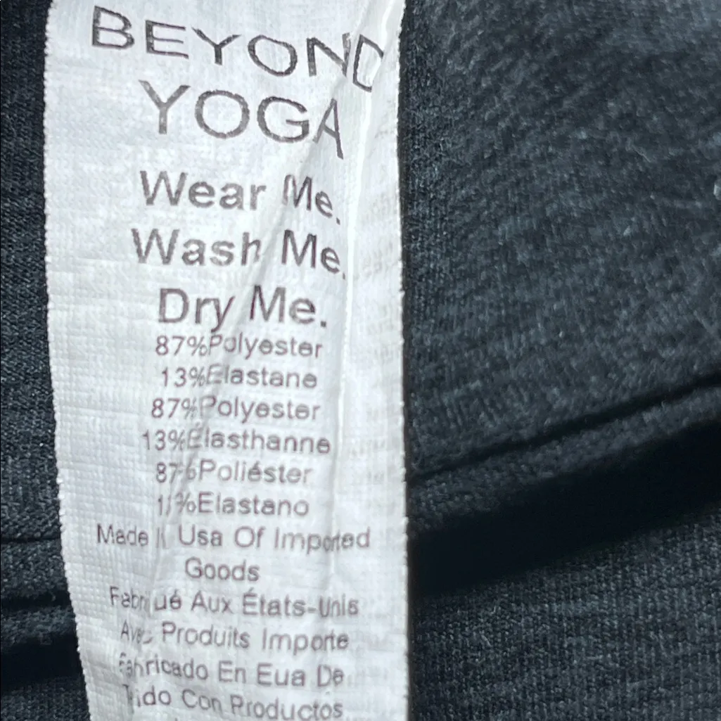 Beyond Yoga Women's Black Boot Cut Space Dyed High-Waisted Pants Small - Image 7