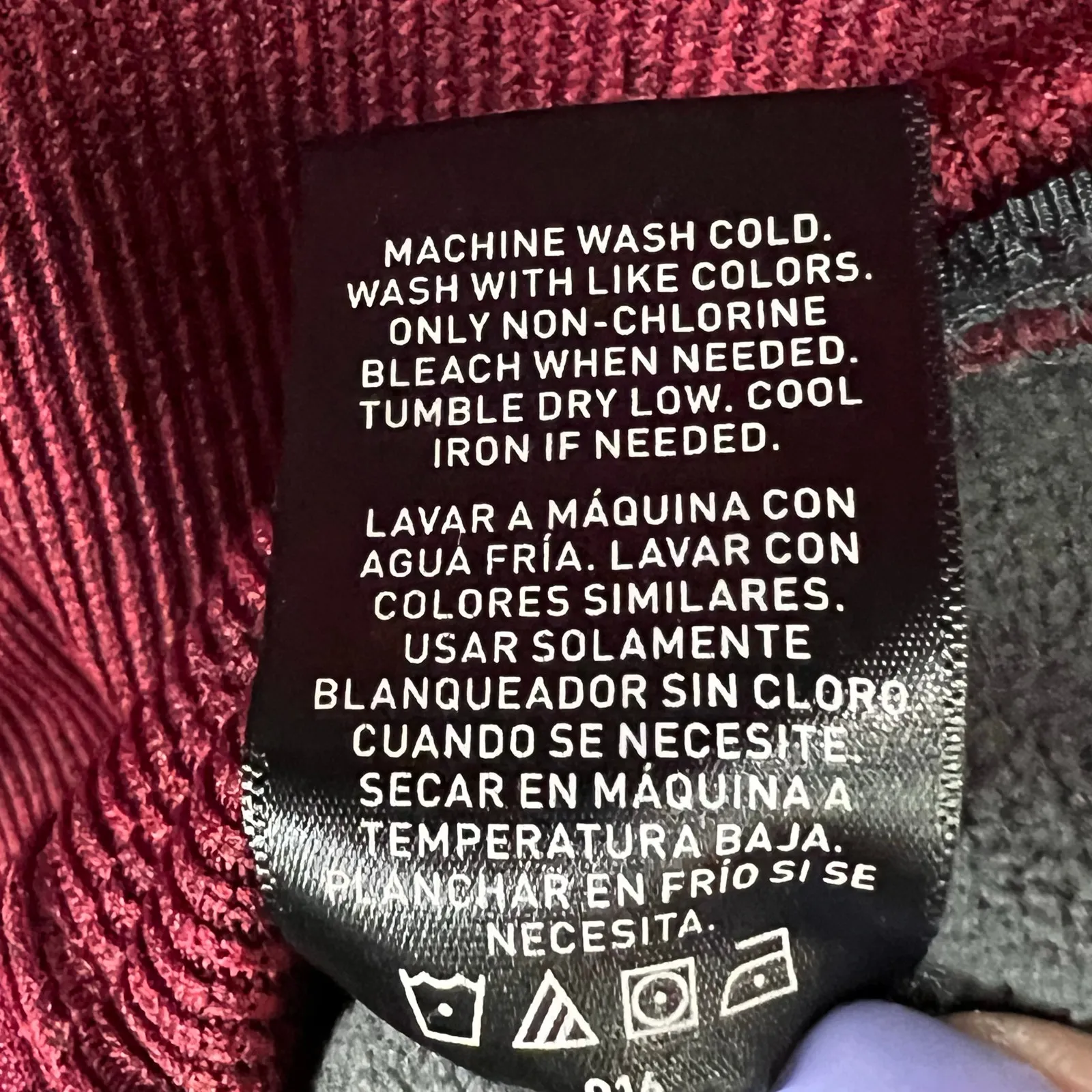 Swiss Tech Jacket Women S Maroon Red Full Zip Knit Pocket Quilted Lined Outdoors - Image 12