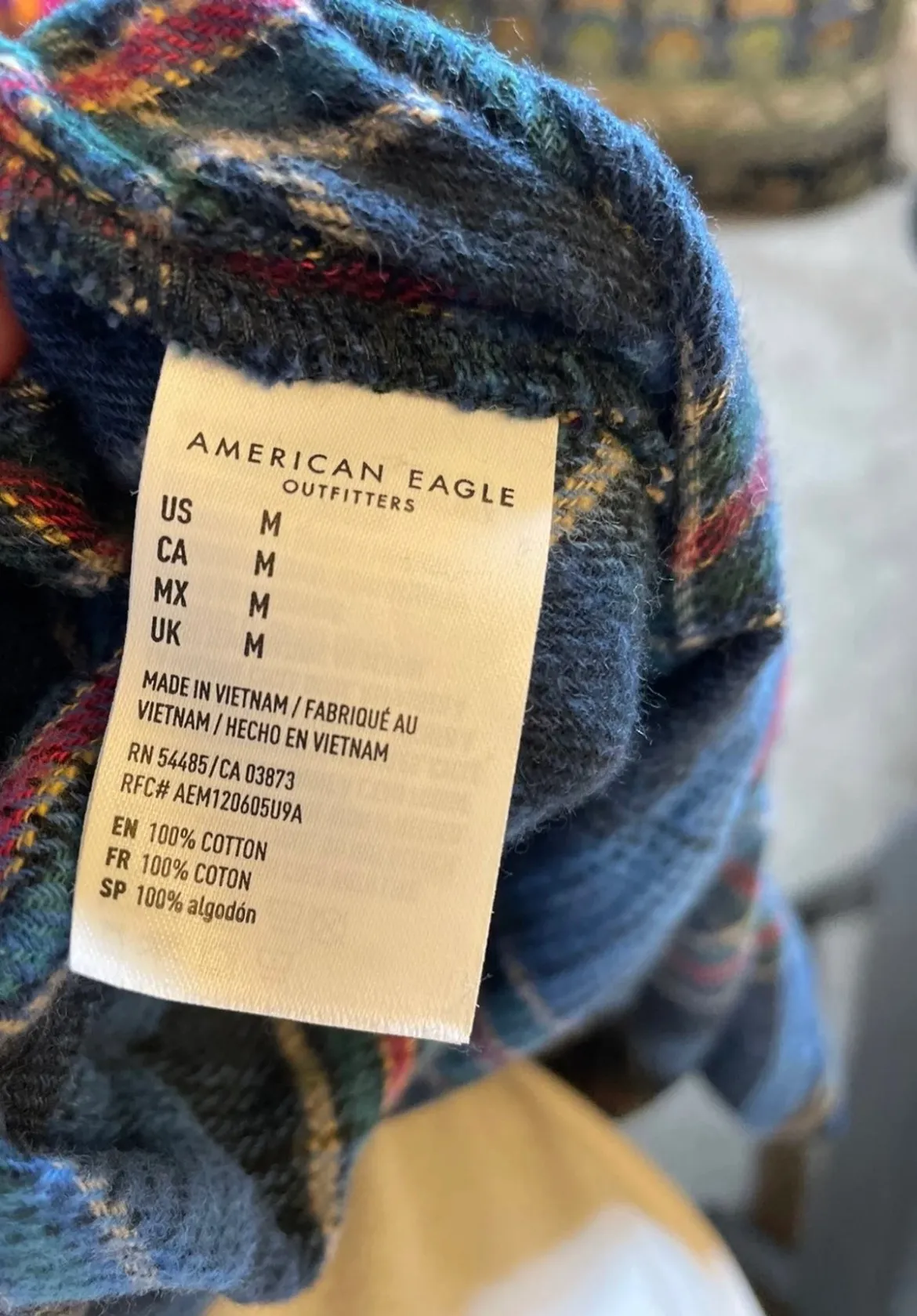 AE Oversized Flannel Plaid Shirt  - Image 9