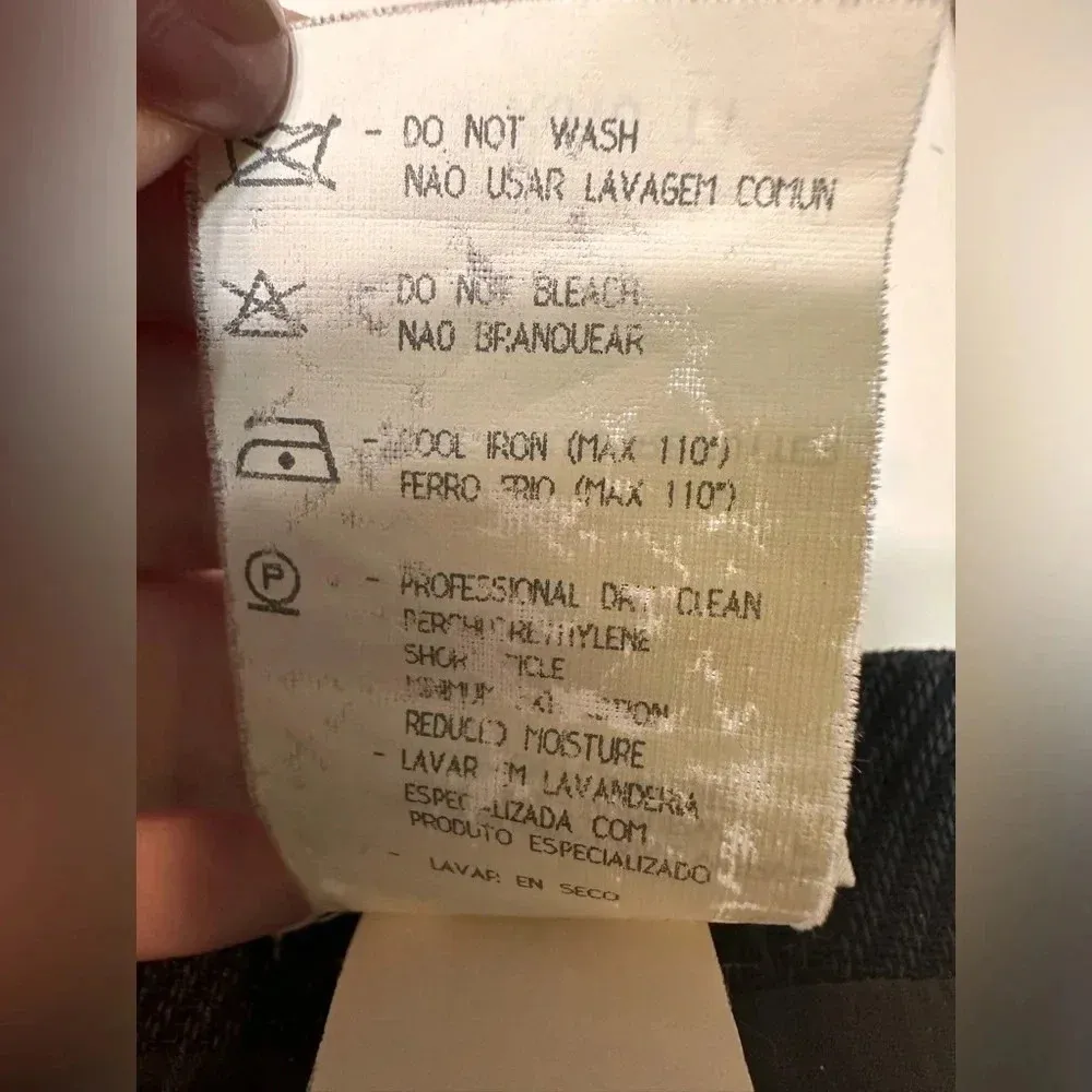 Giorgio Armani Le Collezioni Gruppo Wool Pencil Straight Skirt Womens 4 - Image 10