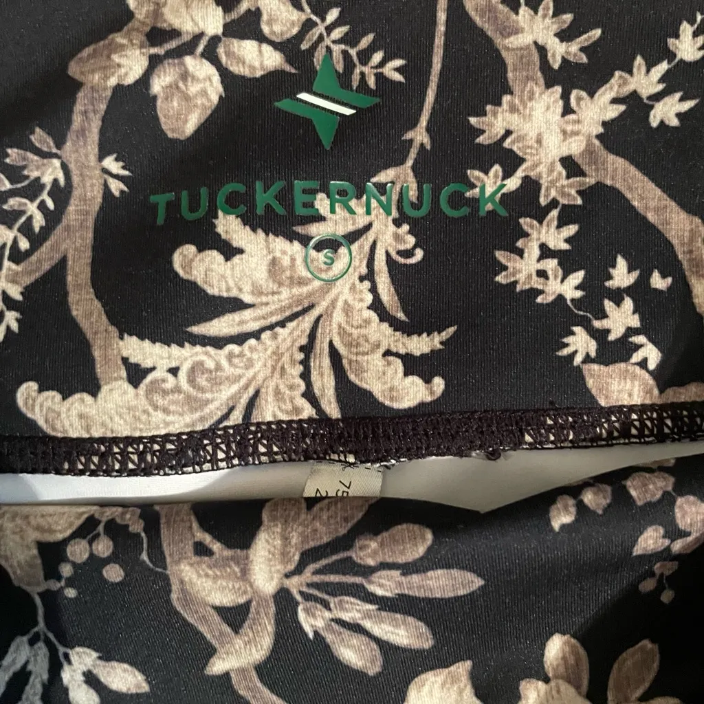 Tuckernuck  Black and Cream Floral Leggings - Image 3